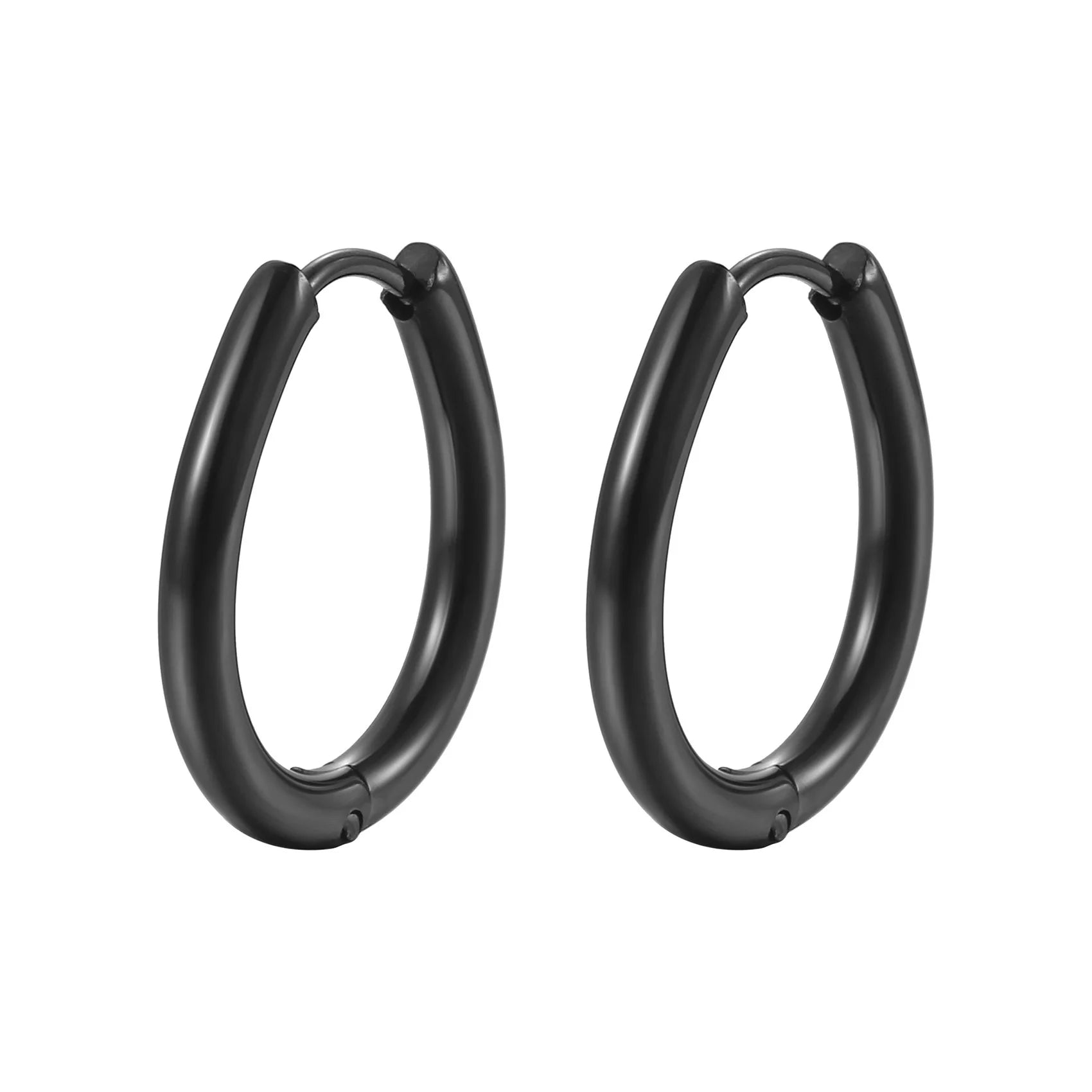 Fashion Minimalist Gold Colour Stainless Steel Heart Earrings Punk
