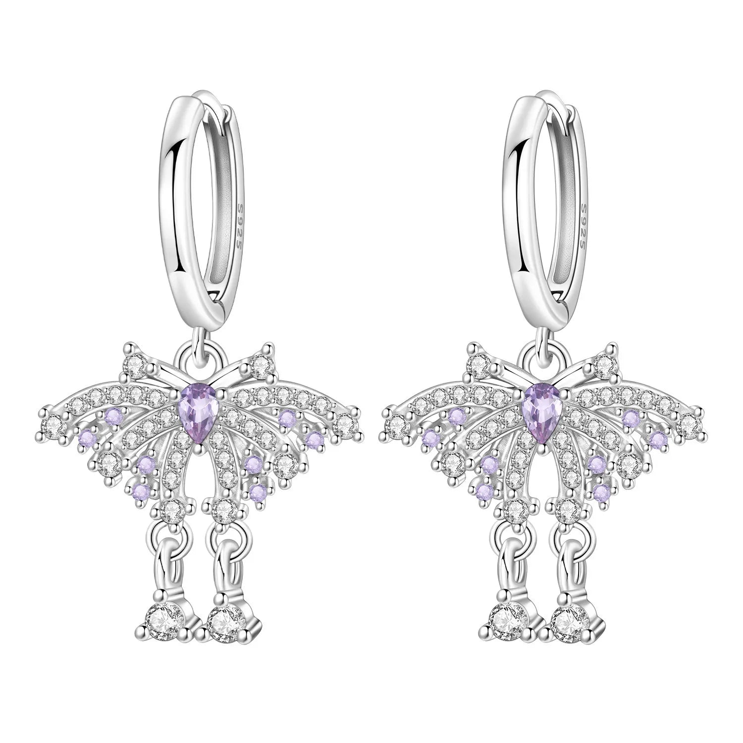 925 Sterling Silver Cute Bees Insects Stud Earrings Exquisite Birthday Gift