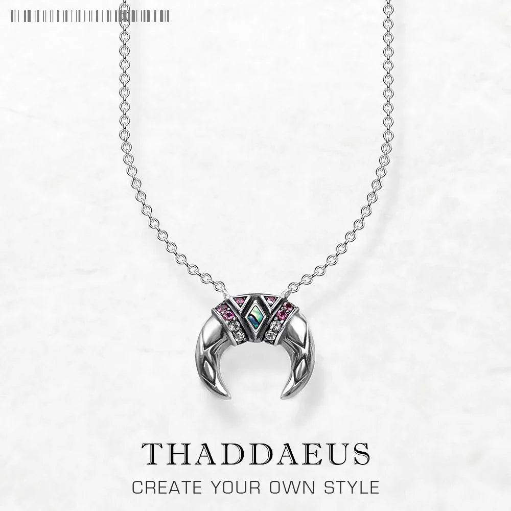 Tiger Tooth Necklace Link Chain 925 Sterling Silver Bohemia Jewellery Gift