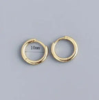 Fashion Stainless Steel Zircon Chain Hoop Earrings Helix Tragus