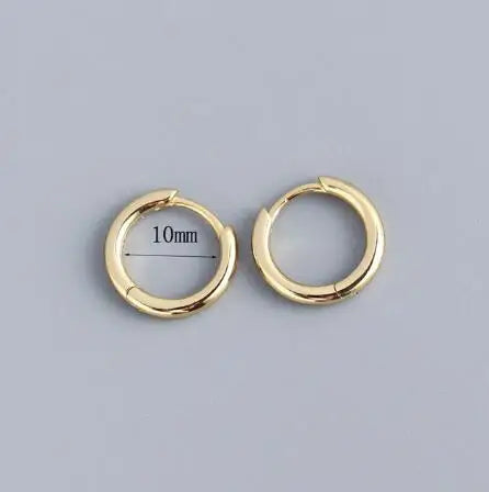 Fashion Stainless Steel Zircon Chain Hoop Earrings Helix Tragus