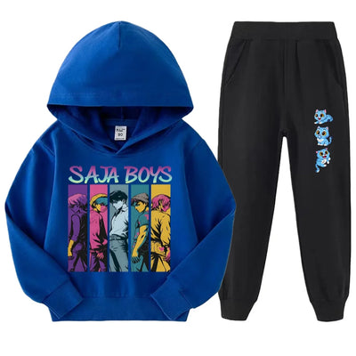 Girls Kpop Demon Hunters Athleisure Wear Hunter Witch Squad Hoodie Leggings