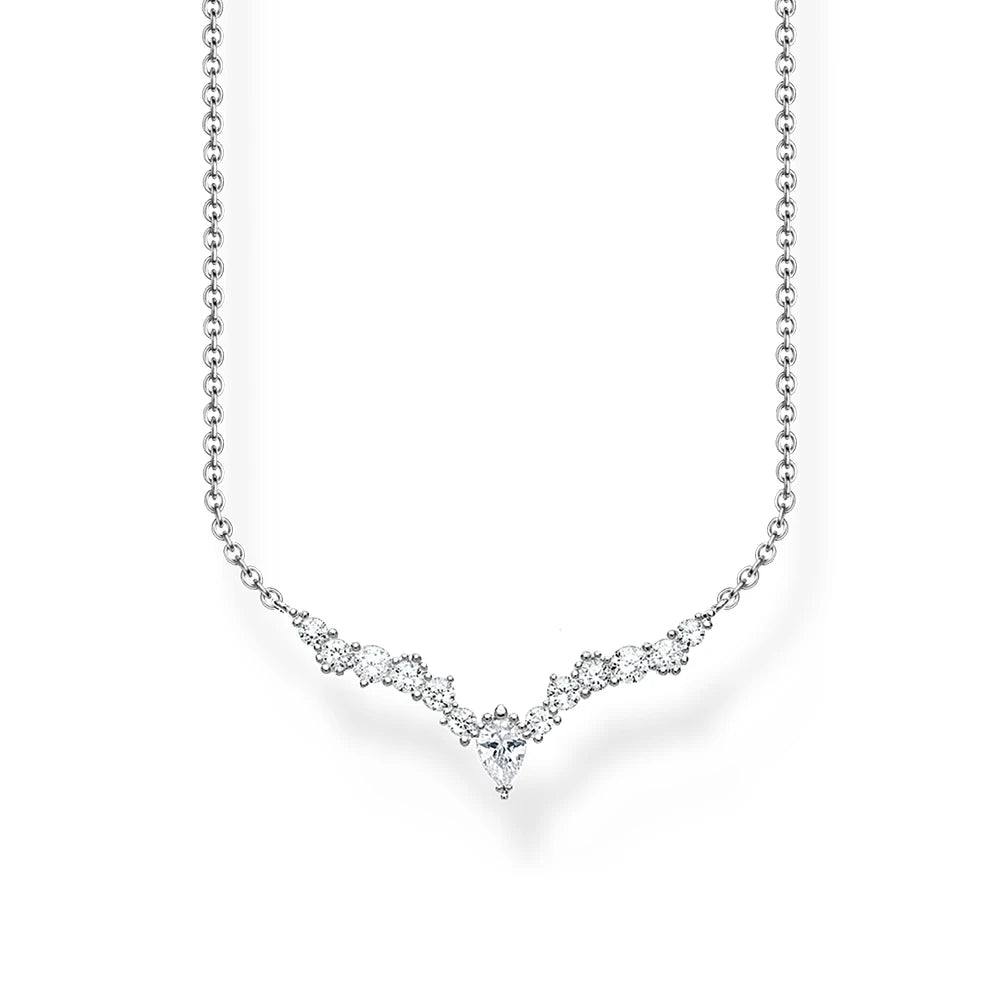 Water Drop Necklace & Earrings Set Ice Crystals 925 Sterling Silver Gift