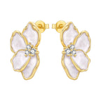 925 Sterling Silver Romantic Pink Love Heart Stud Earrings Birthday Gift