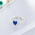 925 Sterling Silver Heart Adjustable Ring Engagement Wedding Luxury Jewellery Wholesale