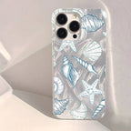 Shell Pattern Laser Case for Samsung A55 A54 A35 A16 S25 S24 S23 Ultra S22