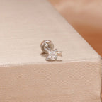 1PC Stainless Steel Star Moon Cartilage Piercing 18K Gold Plated