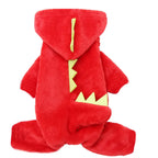 Dinosaur Plush Pet Costume Warm Cat Dog Party Cosplay Clothing Outfit