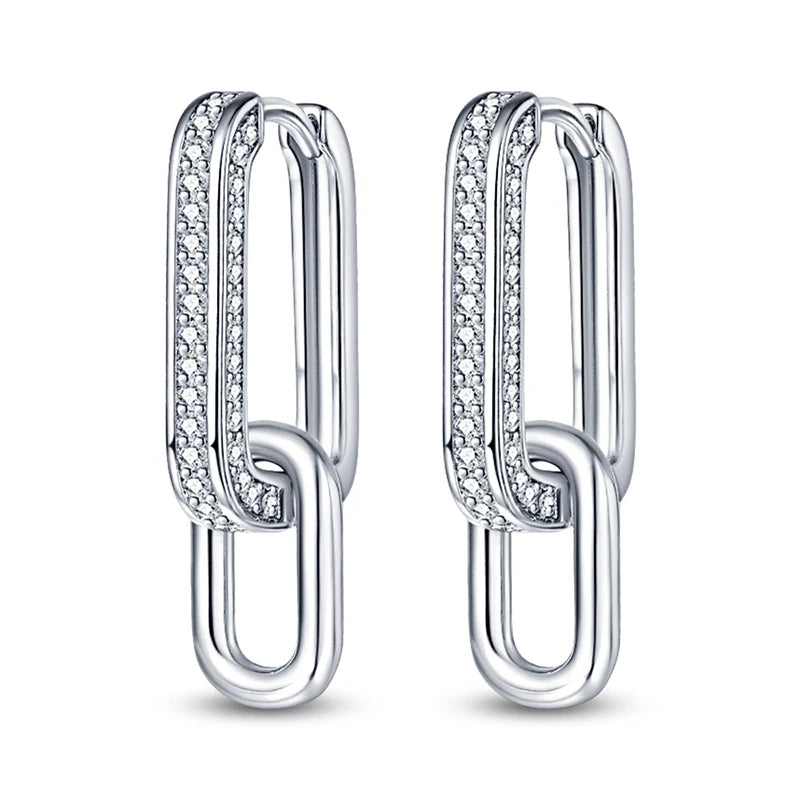 925 Sterling Silver Classic Multi Ring Drop Earrings Elegant Birthday Jewellery
