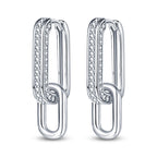 925 Sterling Silver Classic Multi Ring Drop Earrings Elegant Birthday Jewellery