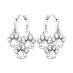 925 Sterling Silver Pink Heart Musical Note Drop Earrings Fashion Jewellery