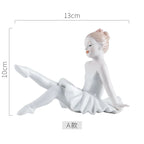 Ceramic Ballet Girl Figurine Doll Interior Home Decoration Living Room Creative Gift