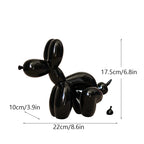 Funny Balloon Pooping Dog Sculptures Resin Pop Art Statue Bathroom Decoration Object