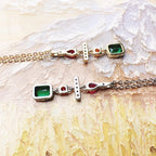 Geometrical Shapes Mix Necklace 925 Sterling Silver Classic Jewellery Gift