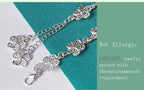 20cm Beautiful Flowers Bracelet 925 Sterling Silver Classic Wedding Jewellery