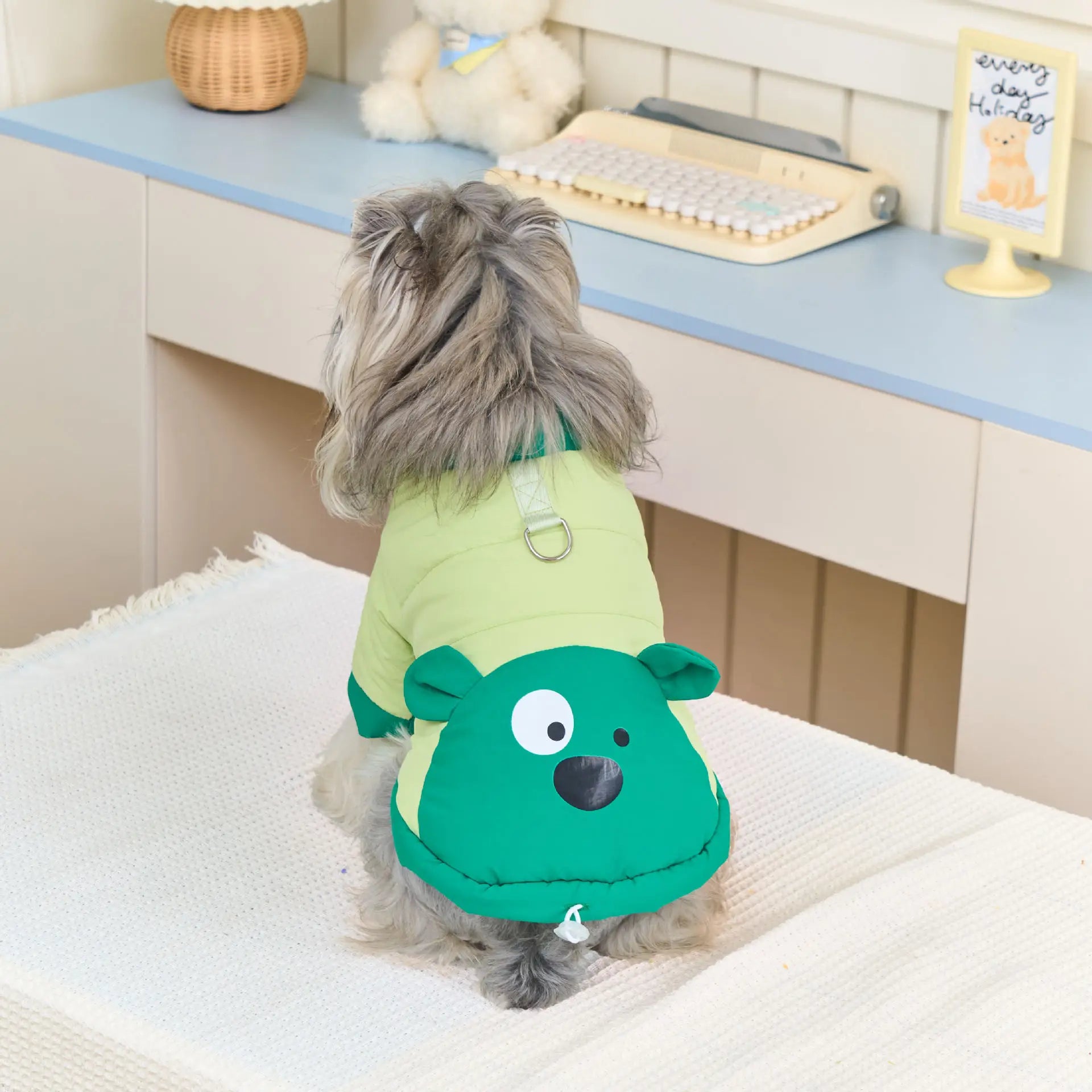 Dog Winter Coat Fleece Jacket Cute Bear Puppy Outfit Warm Winter Clothes