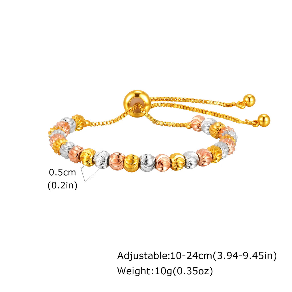 Two Tone Chain Bracelet for Women, Chunky Mixed Metal Link, Stainless Steel Waterproof Jewelry, Stylish Adjustable Wristband