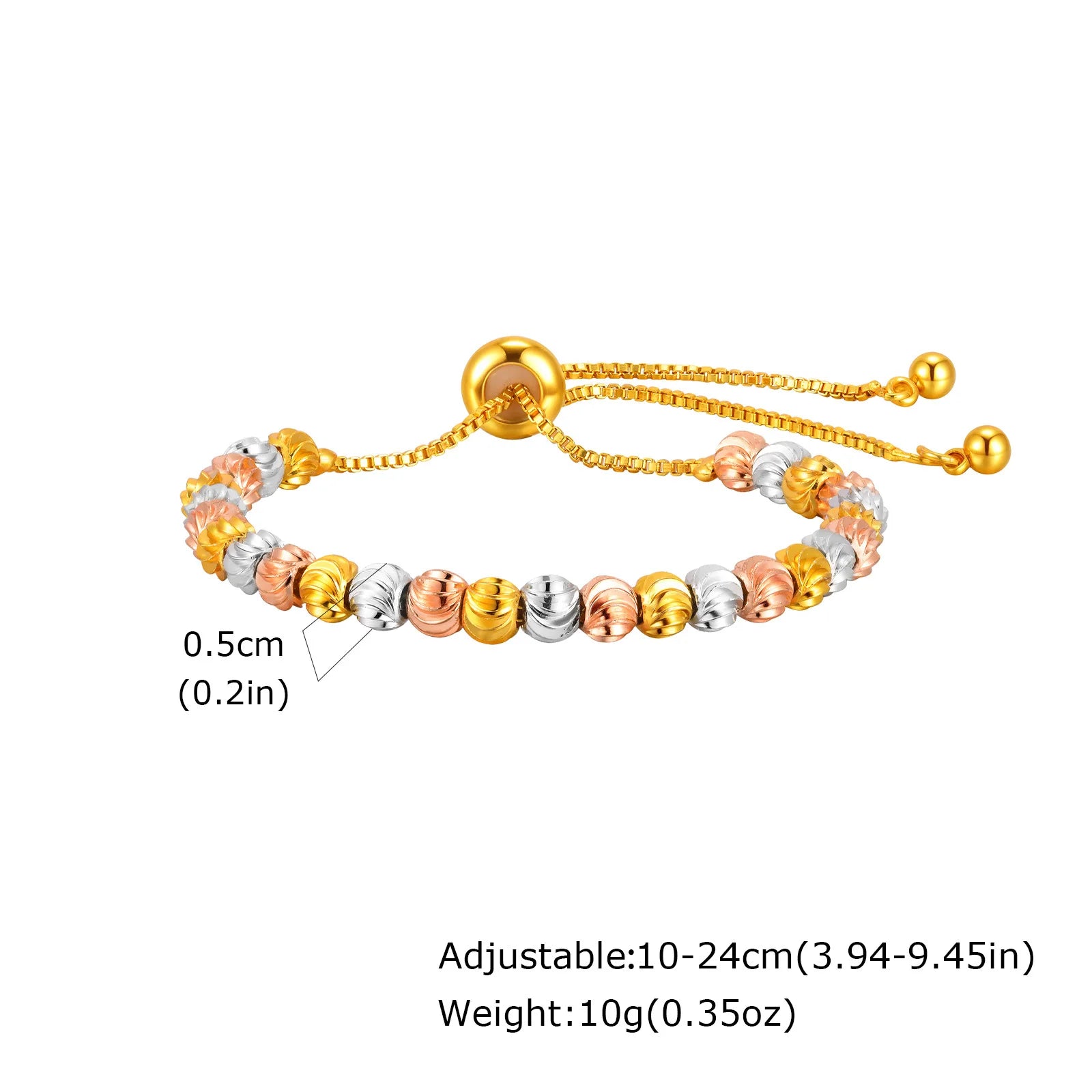 Two Tone Chain Bracelet for Women, Chunky Mixed Metal Link, Stainless Steel Waterproof Jewelry, Stylish Adjustable Wristband