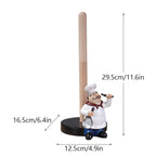 Chef Figure Collections Paper Holder Sculpture Dinner Table Kitchen Decoration