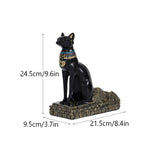 Egypt Art Anubis Wine Rack Statue Figurine Holder Animal Tabletop Office Living Room