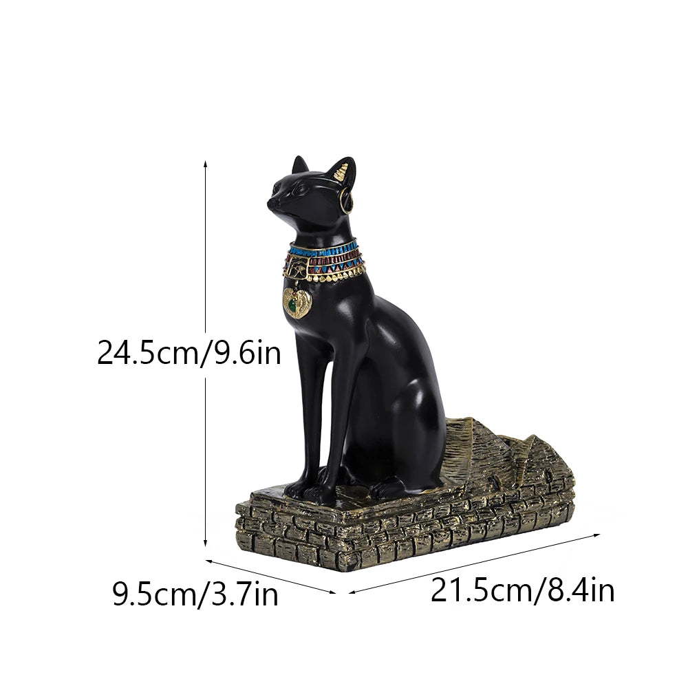 Egypt Art Anubis Wine Rack Statue Figurine Holder Animal Tabletop Office Living Room