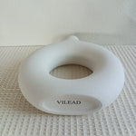 Circular Hollow Ceramic Vase Donuts Nordic Art Pampas Grass Home Decoration Office