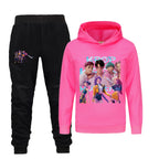 Kids Kpop Demon Hunters Hoodie and Pants 2pcs Set Boys Girls Tracksuit Outfit