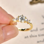 1.0ct D Moissanite Ring 14K Gold Filled Six Claws Classic Finger Band 2026