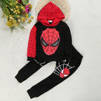 Kids Spiderman Costume Clothing Set Boys Spring Coat & Pants 2pc Clothes Suit