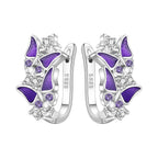 925 Sterling Silver Butterfly Fluttering Insect Drop Earrings Jewellery Gift
