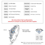 1.0ct D Moissanite Ring 14K Gold Filled Six Claws Classic Finger Band 2026