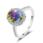 Oval Cut 1CT  D Color Moissanite Rings for Women Lab Diamond Wedding Promise Band S925 Sterling Silver fine Jewelry gift GRA