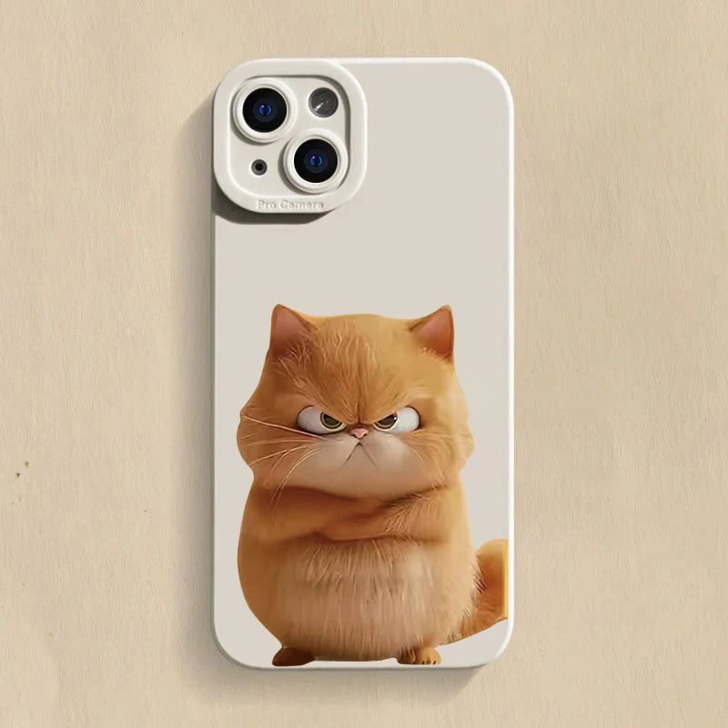 Funny Cool Cat Matte Case for iPhone 17 16 15 14 13 12 11 Pro Max