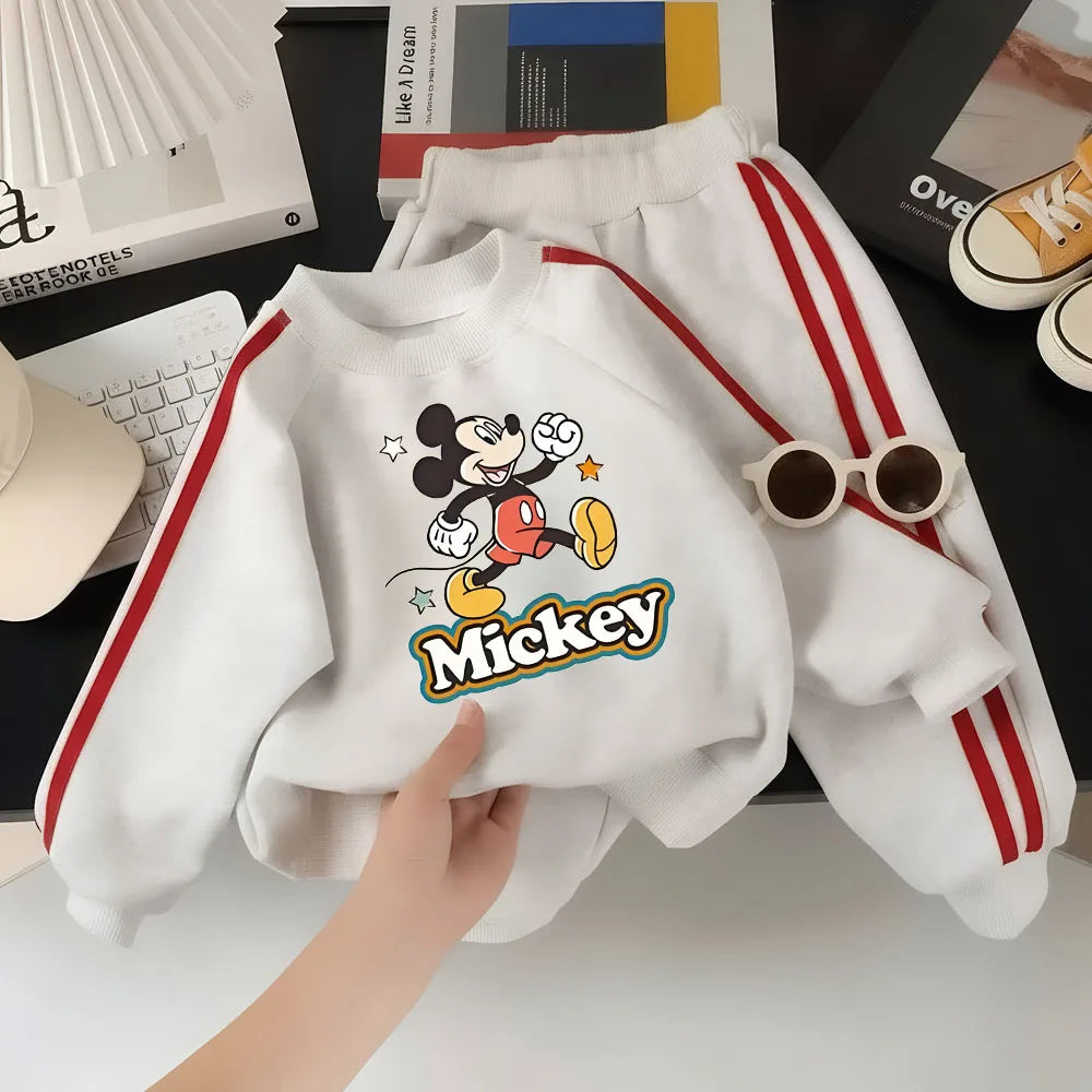 Disney Boys O-Neck Hoodie and Long Trousers 2-Piece Fashion Tracksuit