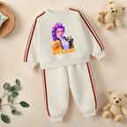 K-pop Girls Spring Clothing Set Hoodie and Side Stripe Trousers Tracksuit