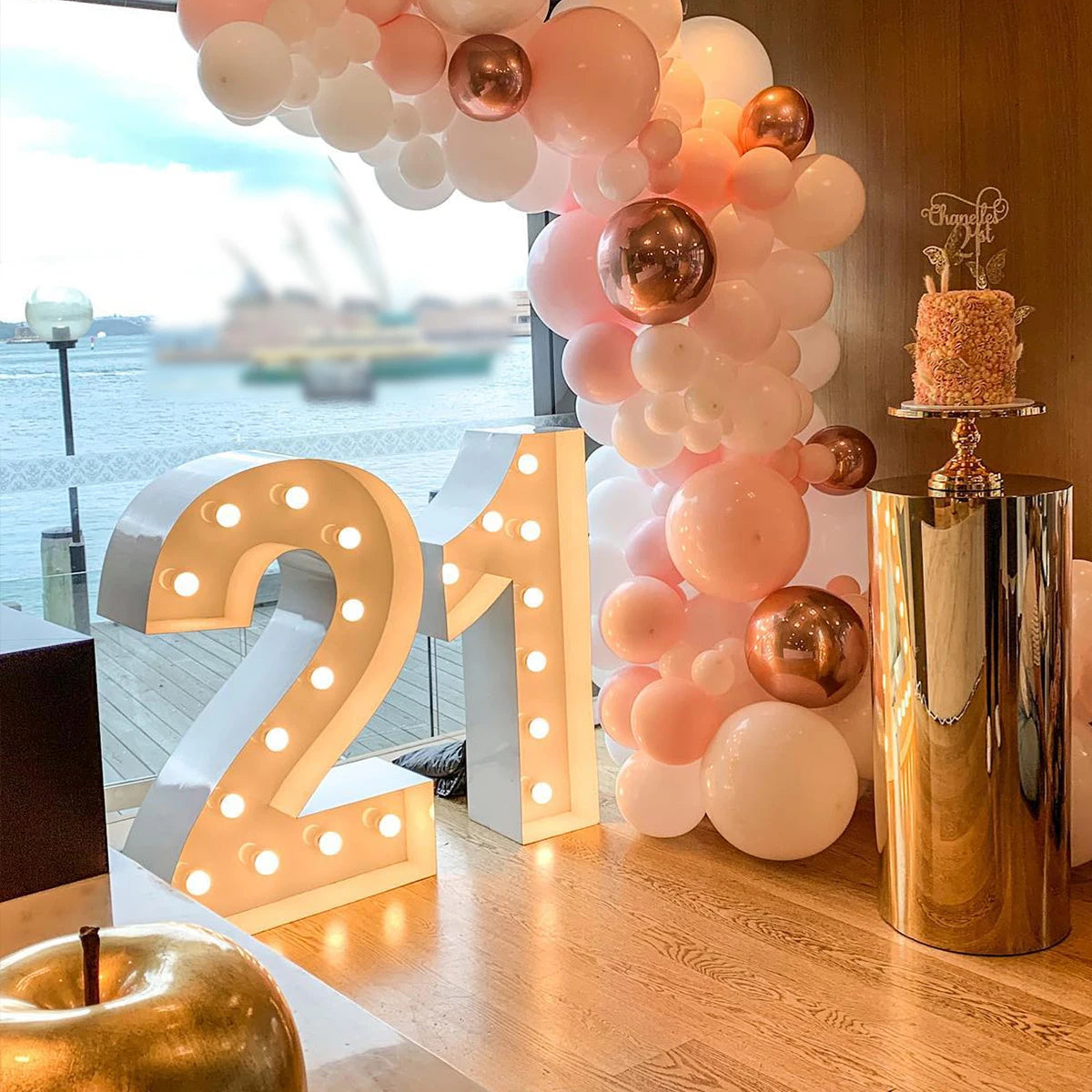 91.5cm Giant LED Light Birthday Number - 1st Birthday, Anniversary, Wedding Decor