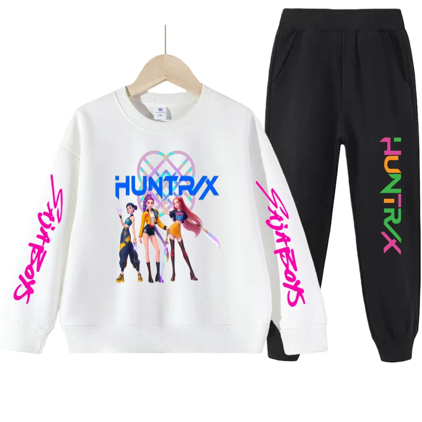 Kids Kpop Demon Hunters Indoor Hunter Witch Outfit ChildrenÕs Clothing Set