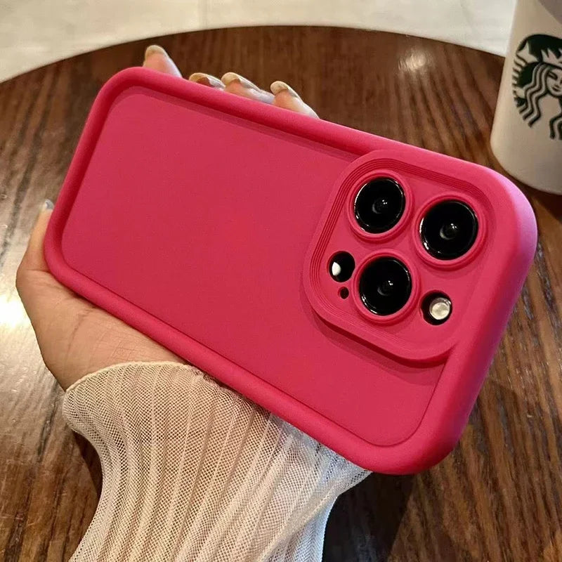 Thickened Protective Case for iPhone 17 16 15 14 13 12 11 Pro Max TPU Cover
