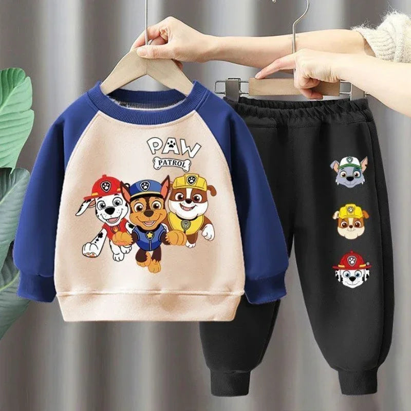 PAW Patrol Boys Spliced Long Sleeve Sweatshirt and Trousers 2-Piece Set
