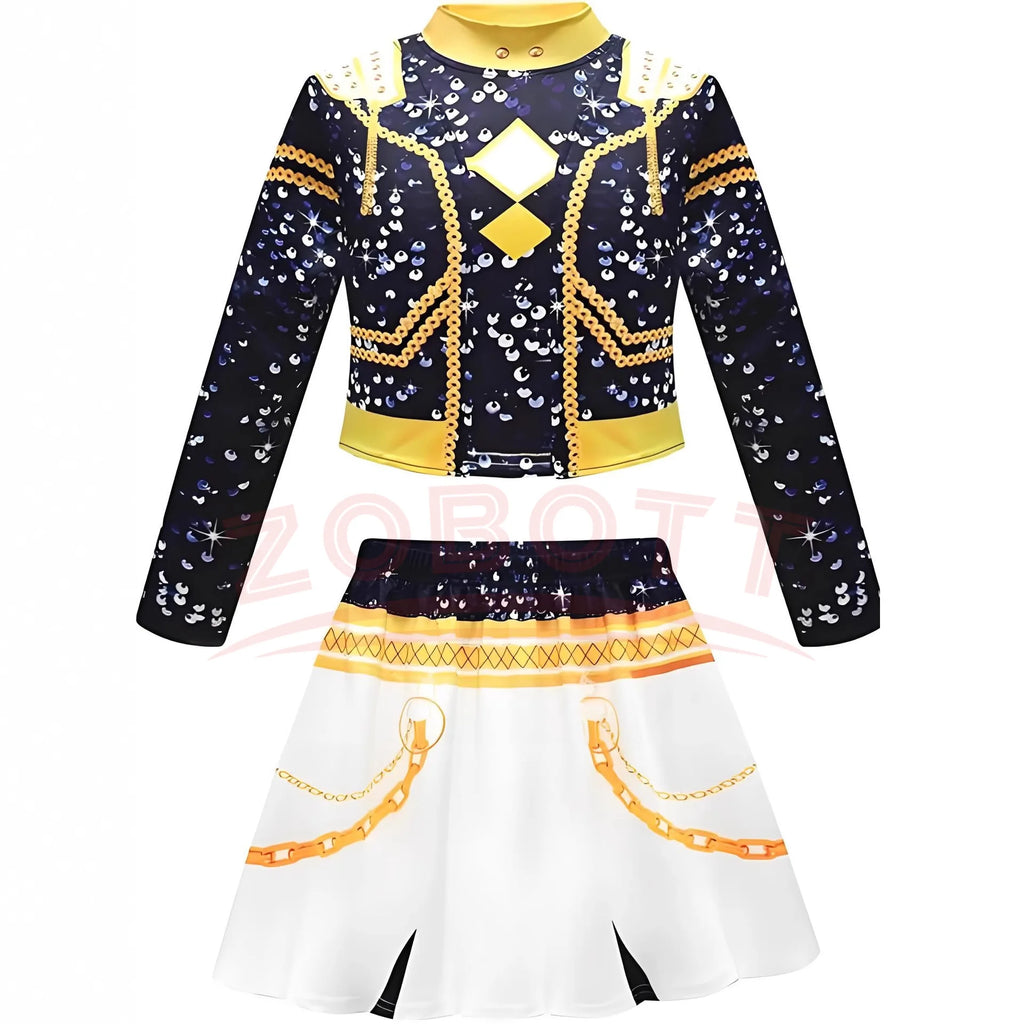 Kids Kpop Demon Hunter Cosplay Rumi Zoey Mira Suit 3D Print Costume Outfit