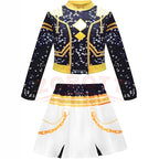Kids Kpop Demon Hunter Cosplay Rumi Zoey Mira Suit 3D Print Costume Outfit