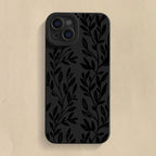 Black Sunflower Pattern Case for Samsung Galaxy A16 A54 S25 S24