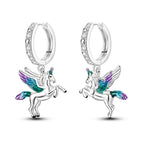 925 Sterling Silver Cats Dogs Animals Hoop Ear Studs Anniversary Gift