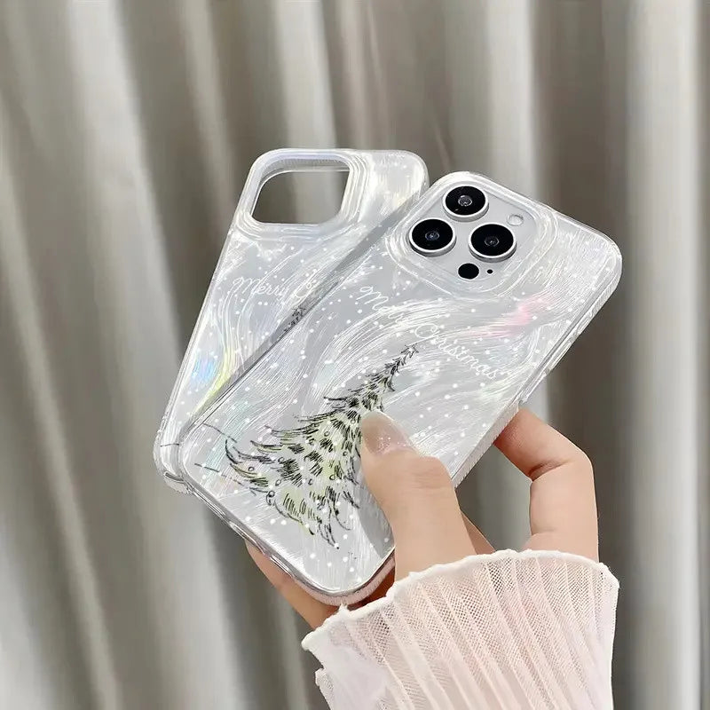 Christmas Tree Laser Case for Redmi Note 14 13 12 11 Pro Plus 13C 14C 5G