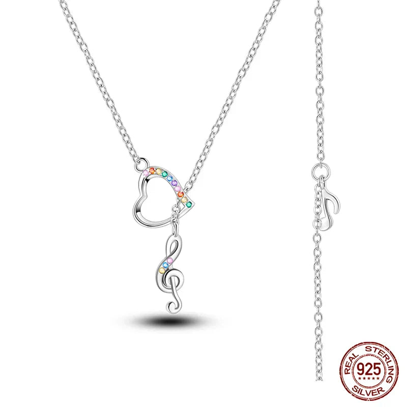 925 Sterling Silver Luminous Firefly Heart Shaped Zircon Pendant Necklace For Women Fashion Anniversary Birthday Jewelry Gifts