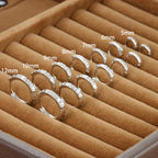 1Pair Stainless Steel Minimal Hoop Earrings Crystal Zirconia Trend