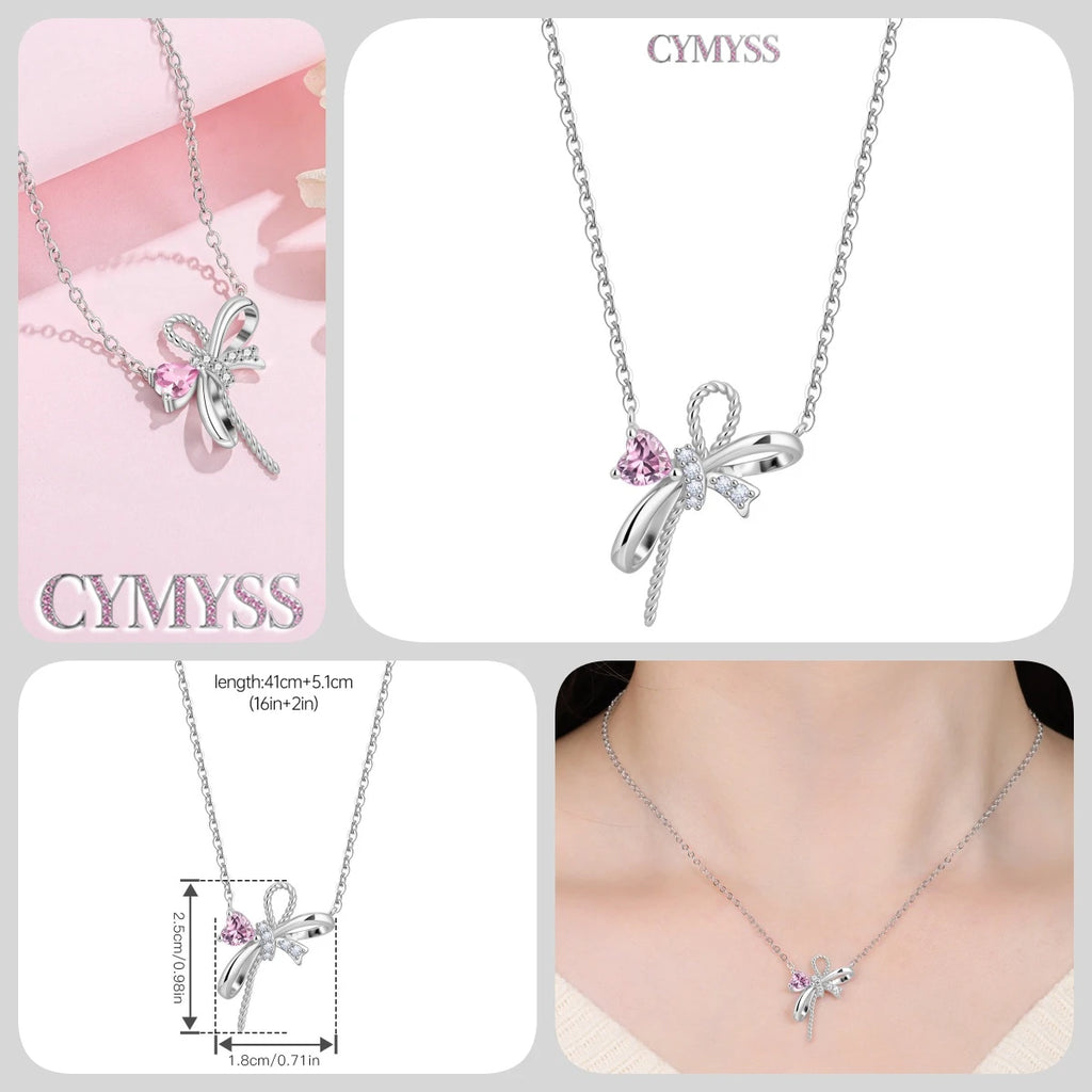 Original 925 Sterling Silver 18K Gold Heart Lock and Key Necklace Y-shaped Chain Necklace For Women Memorial Prayer Jewelry Gift