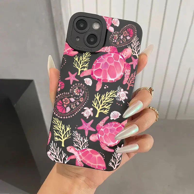 Sea Turtle Shockproof Soft Case for Samsung S25 S24 S23 Ultra A16