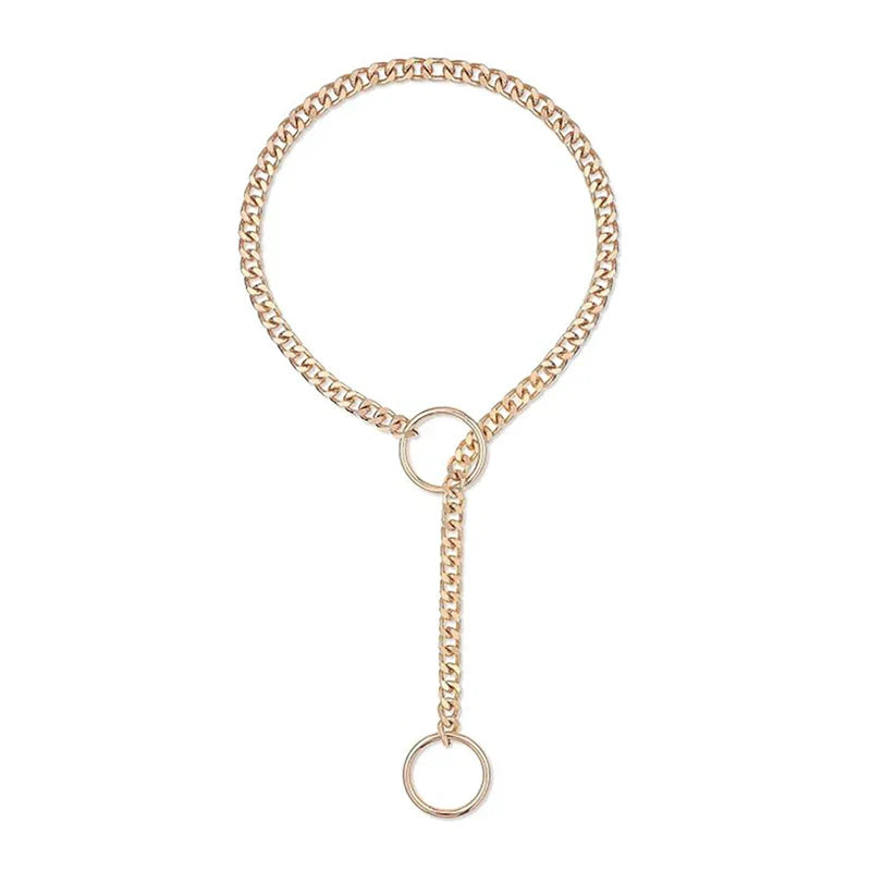 Womens Heart O-Ring Slip Chain Necklace Punk Rock Stainless Steel Cuban Long Necklace Jewelry Adjustable Lariat Y-Necklace Key