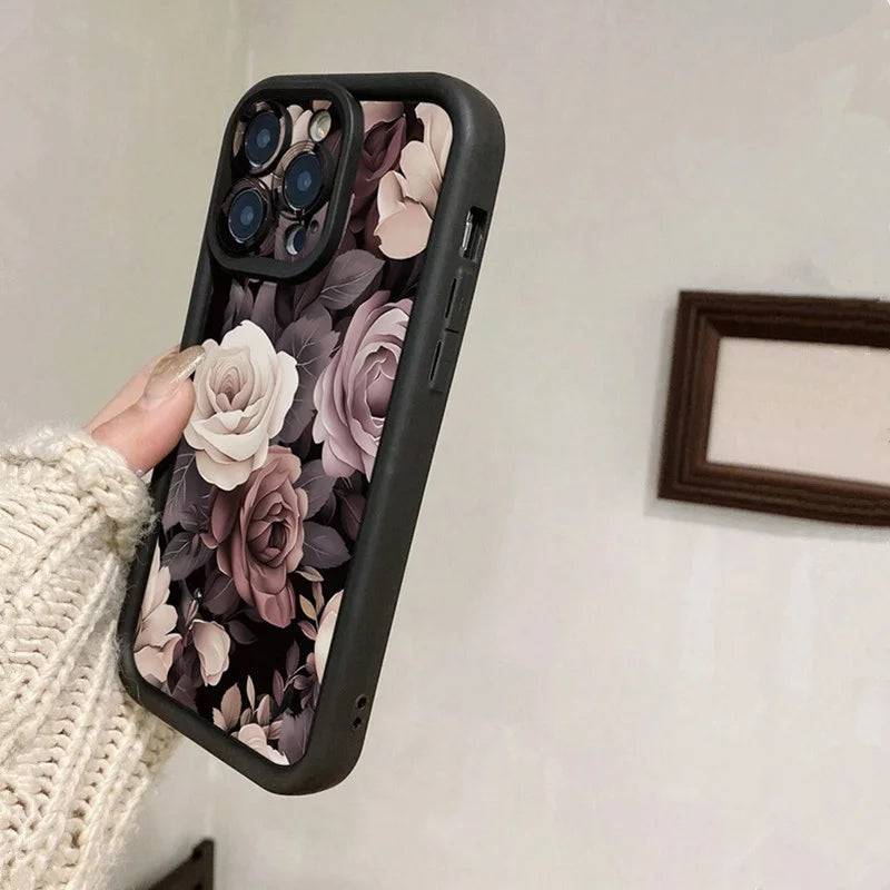 Floral Anti-Drop Case for Samsung A56 A55 A35 S25 S24 S23 S22 Ultra FE Plus
